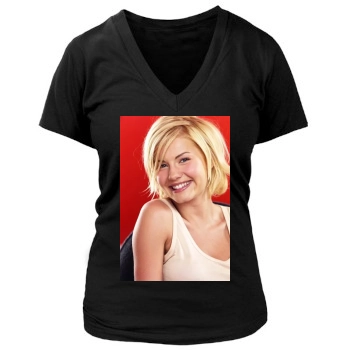 Elisha Cuthbert Women's Deep V-Neck TShirt