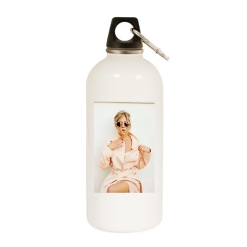 Jennifer Aniston White Water Bottle With Carabiner