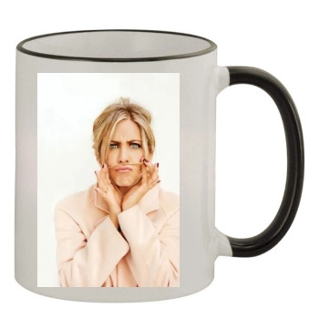 Jennifer Aniston 11oz Colored Rim & Handle Mug