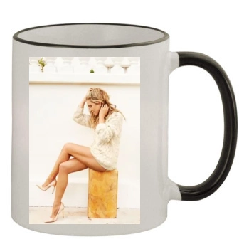 Jennifer Aniston 11oz Colored Rim & Handle Mug