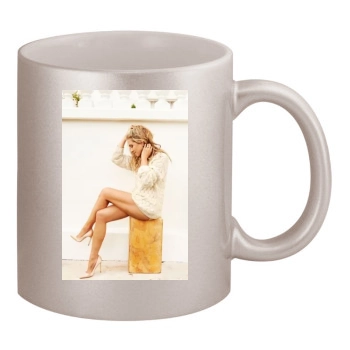 Jennifer Aniston 11oz Metallic Silver Mug