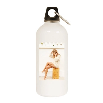 Jennifer Aniston White Water Bottle With Carabiner