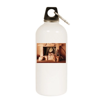 Jennifer Aniston White Water Bottle With Carabiner