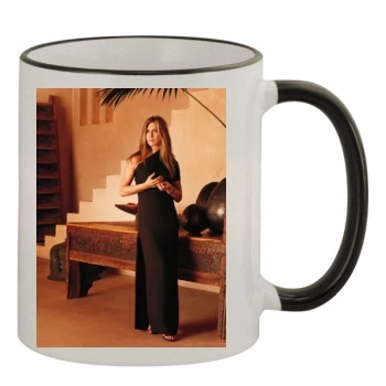 Jennifer Aniston 11oz Colored Rim & Handle Mug