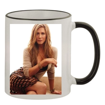 Jennifer Aniston 11oz Colored Rim & Handle Mug