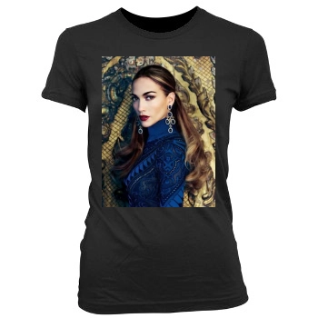 Jennifer Lopez Women's Junior Cut Crewneck T-Shirt