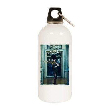 Jennifer Lopez White Water Bottle With Carabiner