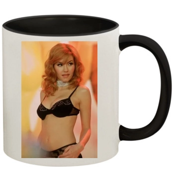 Elisha Cuthbert 11oz Colored Inner & Handle Mug