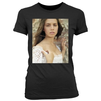 Eliza Dushku Women's Junior Cut Crewneck T-Shirt