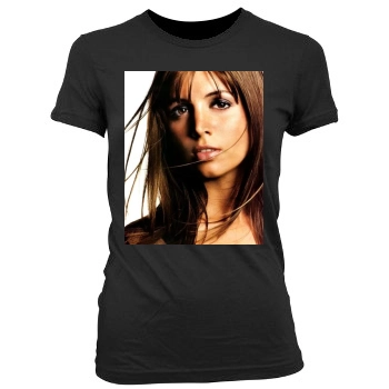 Eliza Dushku Women's Junior Cut Crewneck T-Shirt