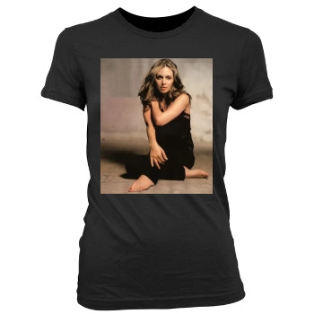 Eliza Dushku Women's Junior Cut Crewneck T-Shirt