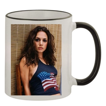 Eliza Dushku 11oz Colored Rim & Handle Mug