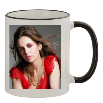 Eliza Dushku 11oz Colored Rim & Handle Mug