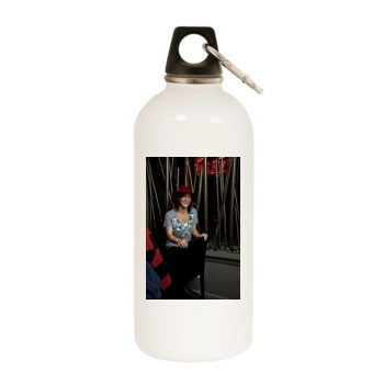 Elena Hight White Water Bottle With Carabiner