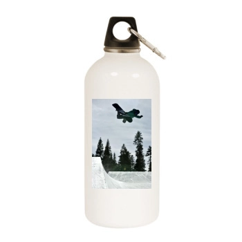Elena Hight White Water Bottle With Carabiner