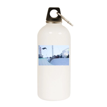 Elena Hight White Water Bottle With Carabiner