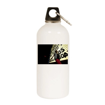 Elena Hight White Water Bottle With Carabiner