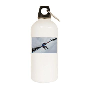 Elena Hight White Water Bottle With Carabiner