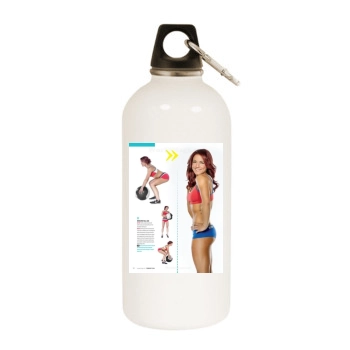 Elena Hight White Water Bottle With Carabiner