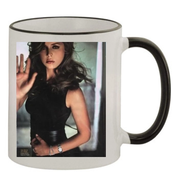 Eliza Dushku 11oz Colored Rim & Handle Mug