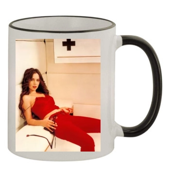 Eliza Dushku 11oz Colored Rim & Handle Mug