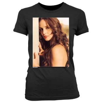 Eliza Dushku Women's Junior Cut Crewneck T-Shirt