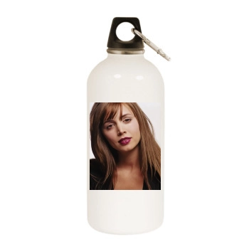 Eliza Dushku White Water Bottle With Carabiner