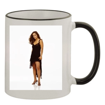 Eliza Dushku 11oz Colored Rim & Handle Mug