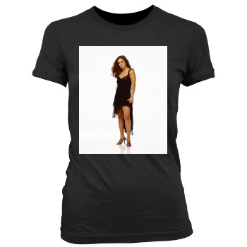 Eliza Dushku Women's Junior Cut Crewneck T-Shirt