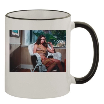 Eliza Dushku 11oz Colored Rim & Handle Mug