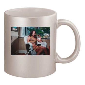 Eliza Dushku 11oz Metallic Silver Mug