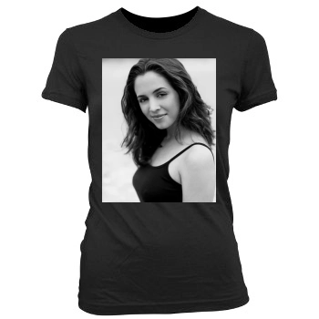 Eliza Dushku Women's Junior Cut Crewneck T-Shirt