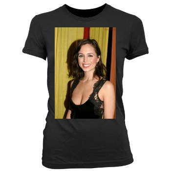 Eliza Dushku Women's Junior Cut Crewneck T-Shirt