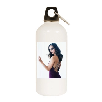 Eliza Dushku White Water Bottle With Carabiner