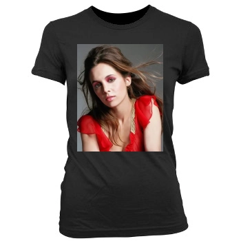 Eliza Dushku Women's Junior Cut Crewneck T-Shirt