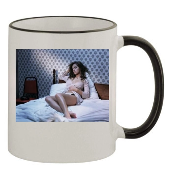 Eliza Dushku 11oz Colored Rim & Handle Mug