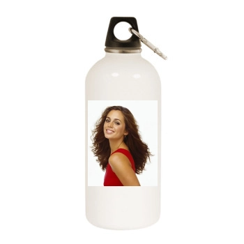 Eliza Dushku White Water Bottle With Carabiner