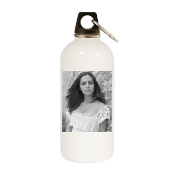 Eliza Dushku White Water Bottle With Carabiner