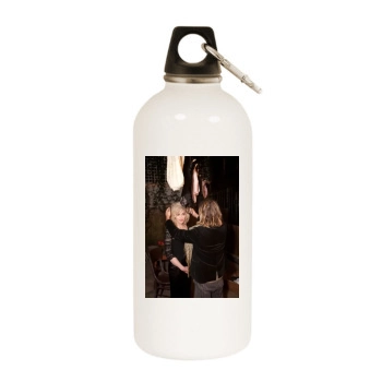 Madonna White Water Bottle With Carabiner