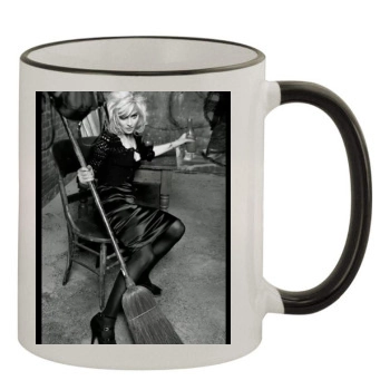 Madonna 11oz Colored Rim & Handle Mug