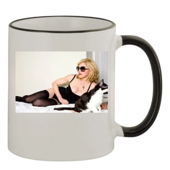 Madonna 11oz Colored Rim & Handle Mug