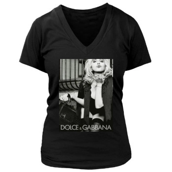 Madonna Women's Deep V-Neck TShirt