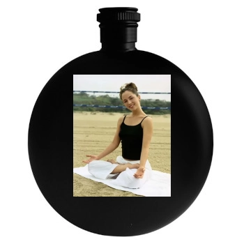 Eliza Dushku Round Flask