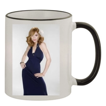 Madonna 11oz Colored Rim & Handle Mug