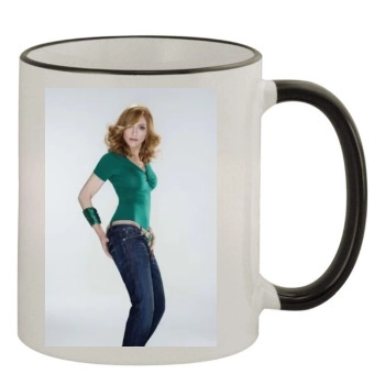 Madonna 11oz Colored Rim & Handle Mug