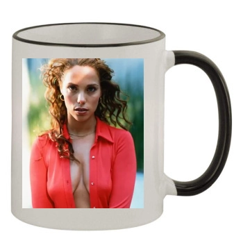 Elizabeth Berkley 11oz Colored Rim & Handle Mug