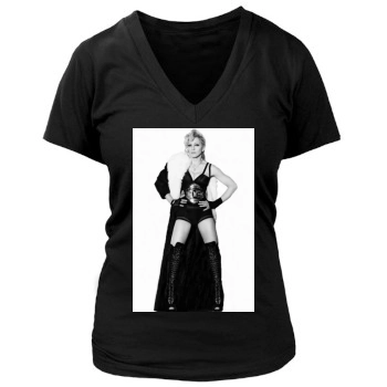 Madonna Women's Deep V-Neck TShirt