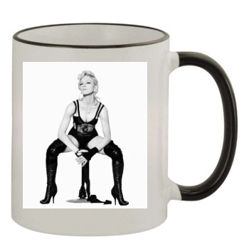 Madonna 11oz Colored Rim & Handle Mug