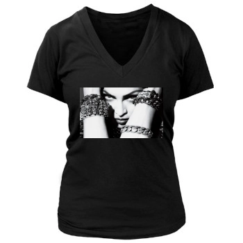 Madonna Women's Deep V-Neck TShirt