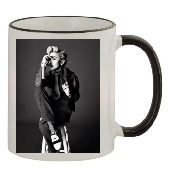 Madonna 11oz Colored Rim & Handle Mug